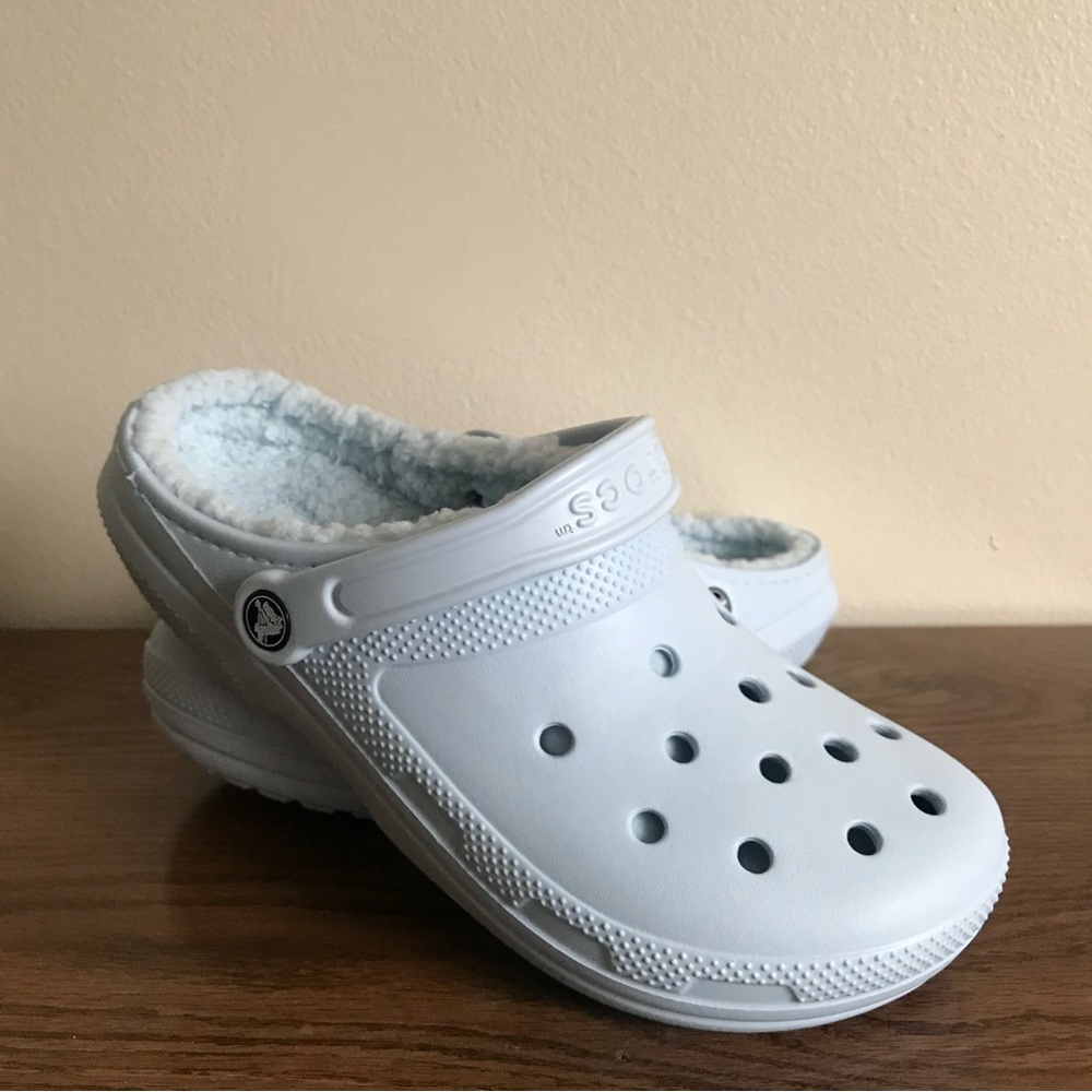 Fur Lined Crocs | Blue | 8m10w